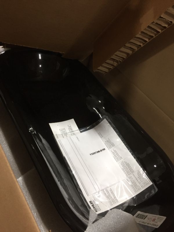 Photo 1 of  KOHLER Iron Plains 33 in. Drop-In/Undermount Cast Iron Bathroom Sink in Black Black