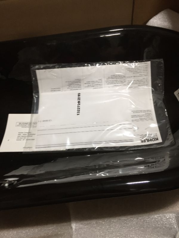 Photo 1 of  KOHLER Iron Plains 33 in. Drop-In/Undermount Cast Iron Bathroom Sink in Black Black