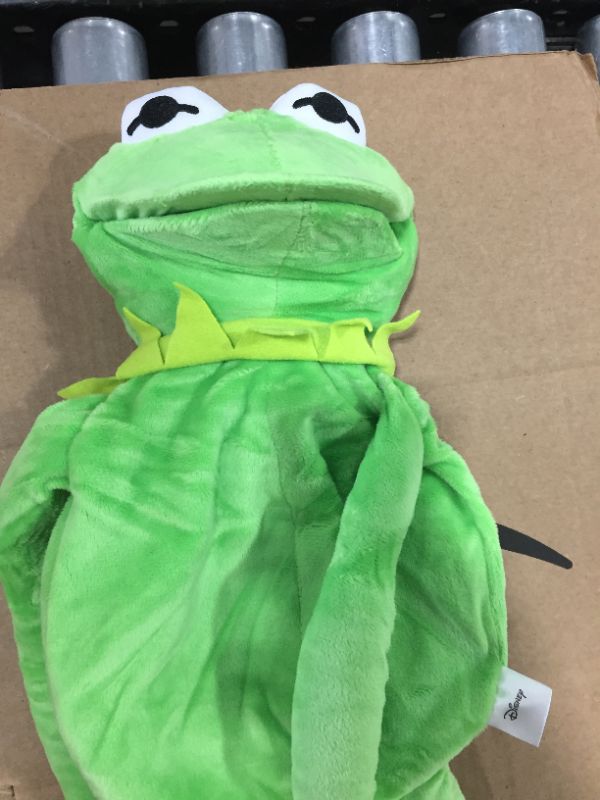 Photo 2 of Kermit Frog Puppet, The Muppets Show, Soft Hand Frog Puppet Stuffed Plush Toy with 50 Pcs Kermit Frog Stickers, Gift Ideas for Easter Day/ Holiday for Boys and Girls - 24 Inches
