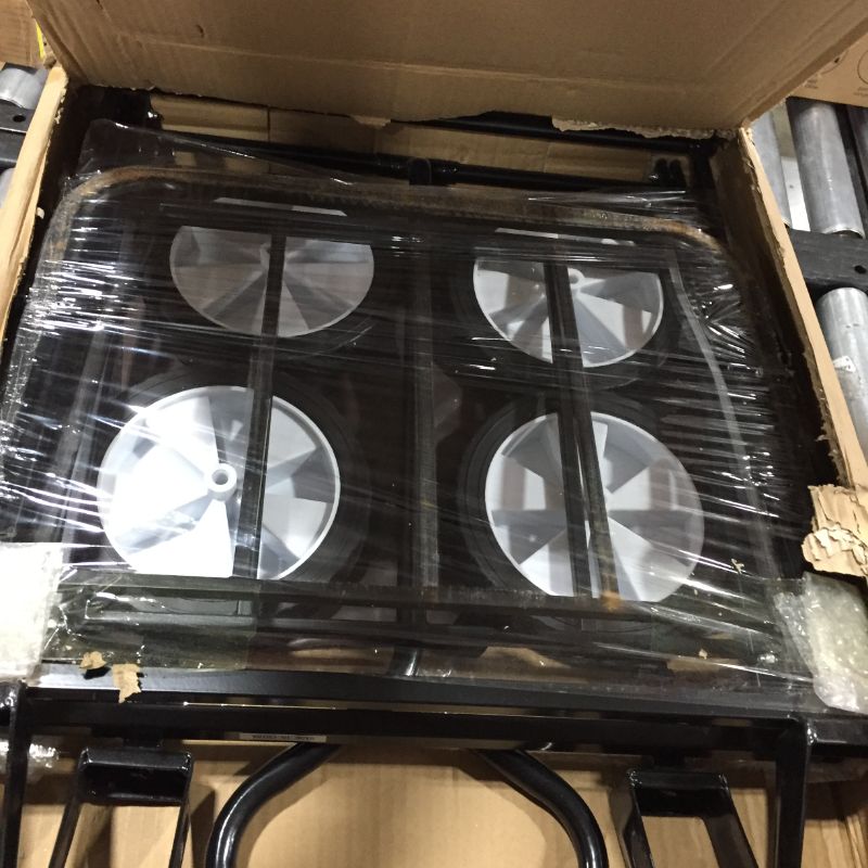 Photo 1 of Heavy Duty Folding Collapsible Wagon 220 lbs Capaticy Outdoor Garden Cart Utility Wagon with Universal Wheels & Adjustable Handle,BROWN
