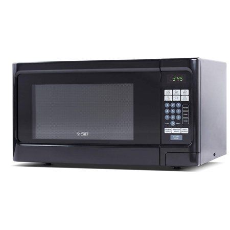 Photo 1 of Commercial Chef CHCM11100SSB Microwave Oven - Black
