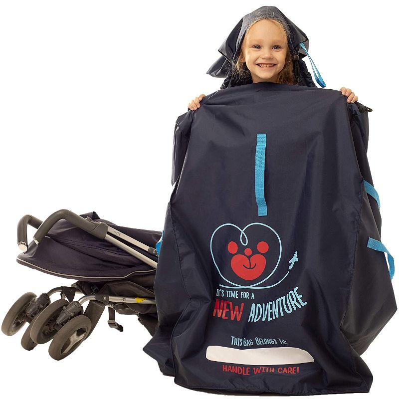 Photo 1 of MyEasy Stroller Travel Bag for Airplane - Gate Check Bag for Stroller - Durable Stroller Cover for Airplane - Stroller Bag for Air Travel fits Single and Double Baby Strollers