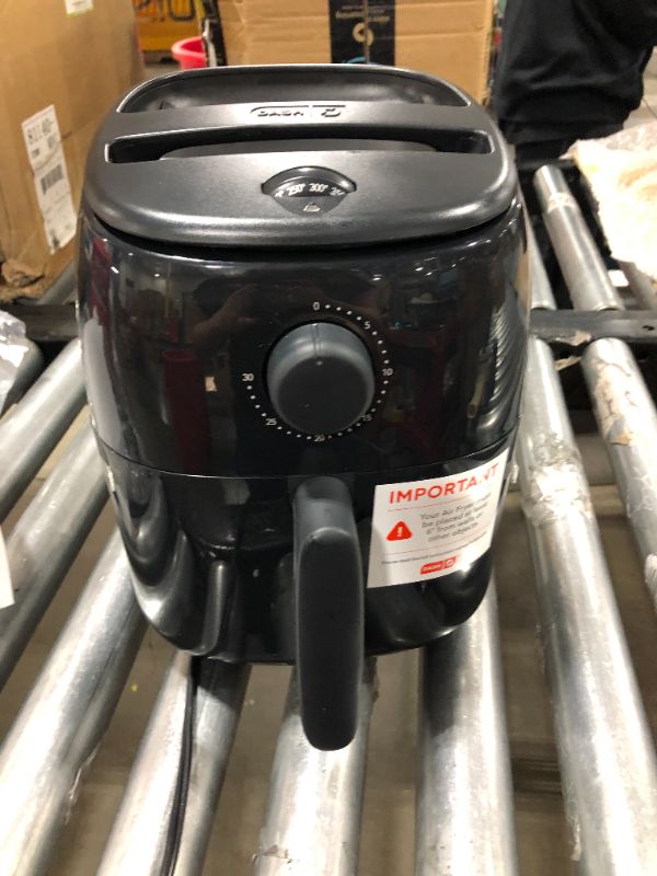 Photo 1 of DASH Tasti-Crisp™ Electric Air Fryer Oven Cooker with Temperature Control, Non-Stick Fry Basket, Recipe Guide + Auto Shut Off Feature, 1000-Watt, 2.6Qt, Black
