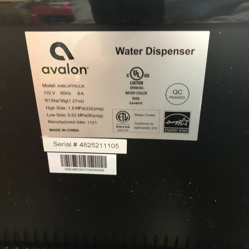 Photo 2 of Avalon Bottom Loading Water Cooler Water Dispenser with BioGuard- 3 Temperature Settings - Hot, Cold & Room Water, Durable Stainless Steel Construction, Anti-Microbial Coating- UL/Energy Star Approved