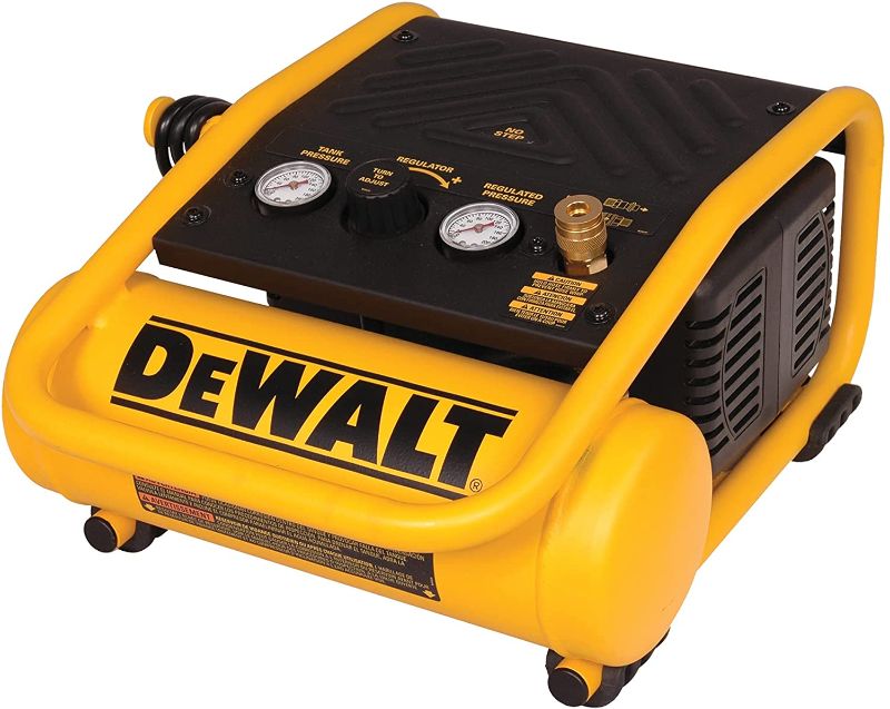 Photo 1 of DEWALT Air Compressor, 135-PSI Max, 1 Gallon (D55140) , Yellow
