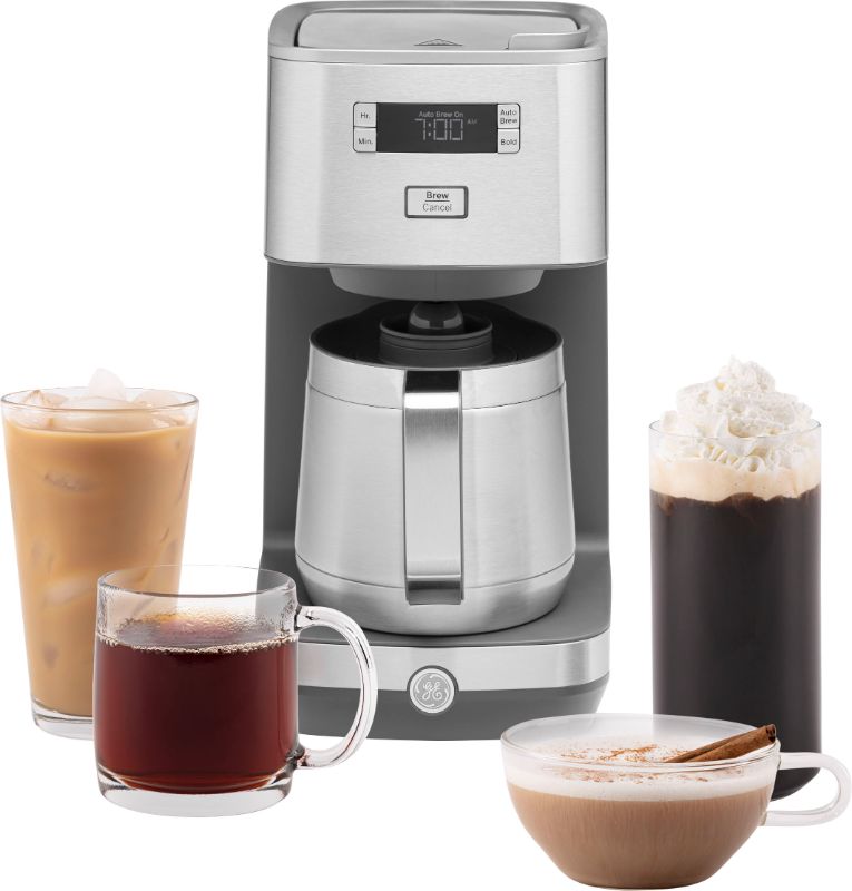 Photo 1 of GE - Classic Drip 10-Cup Coffee Maker - Stainless Steel
