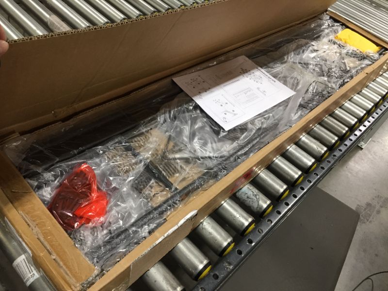 Photo 1 of PNML Metal Bed Frame Platform Mattress Foundation with Headboard & Footboard Box Spring Replacement, Heavy Duty & Quick Assembly (Black, Full)