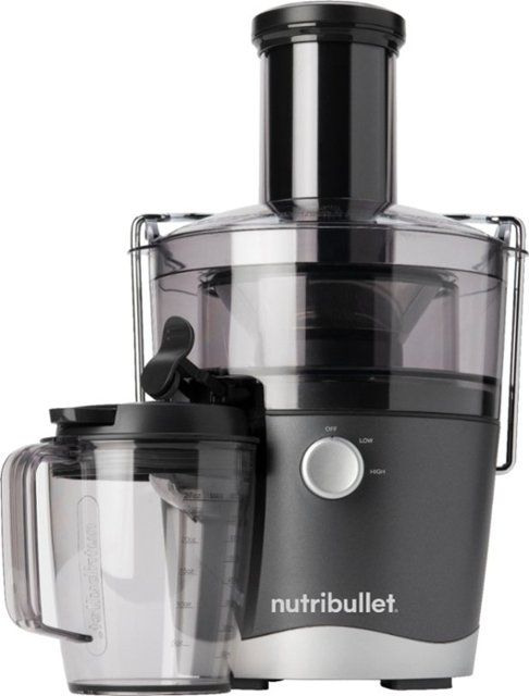 Photo 1 of NutriBullet - Juicer with 27oz Juice Pitcher - Gray
