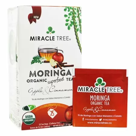 Photo 1 of APPLE & CINNAMON MORINGA ORGANIC SUPERFOOD TEA, APPLE & CINNAMON, BOX OF 6, BEST BY 05 OCT 2021