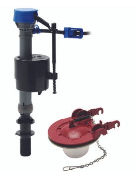 Photo 1 of Fluidmaster 400CAR3P5 Performax Toilet Fill Valve And Flapper Kit, Plastic Body, Anti-Siphon: Yes
