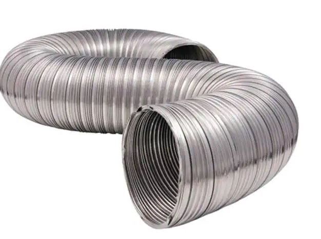 Photo 1 of 4 in. x 8 ft. Heavy-Duty Semi-Rigid Aluminum Duct