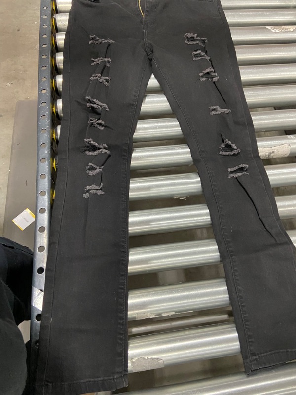 Photo 1 of Womens (M) Black Distressed Jeans