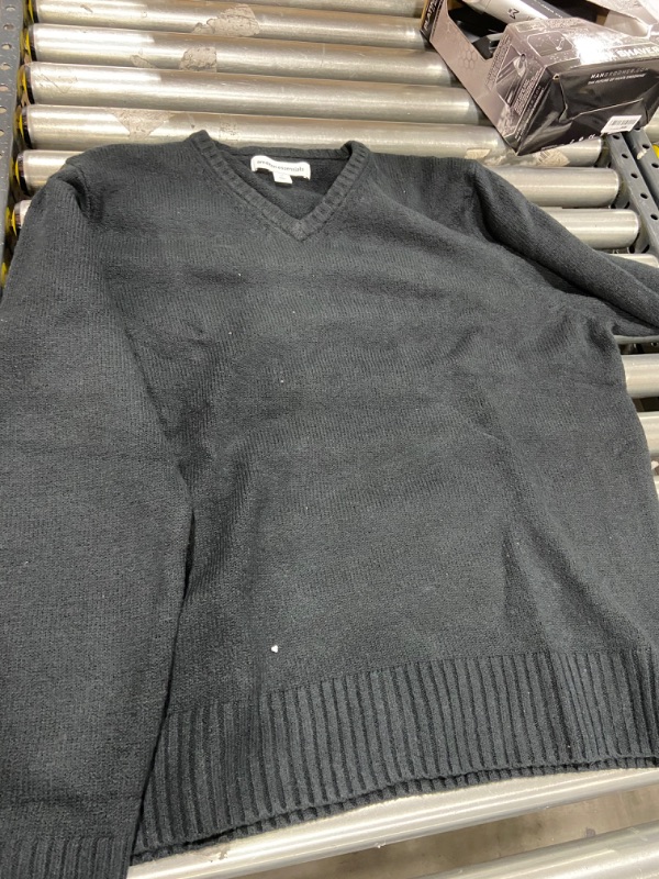 Photo 1 of Amazon Essentials Black V Neck Long Sleeve Sweater