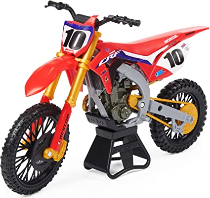 Photo 1 of Supercross, Authentic Justin Brayton 1:10 Scale Collector Die-Cast Motorcycle Replica with Display Stand
