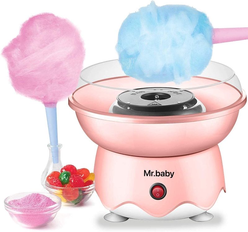 Photo 1 of Cotton Candy Maker, Cotton Candy Machine for Home Birthday Family Party Christmas Gift - Includes 10 Cones And Sugar Scoop
