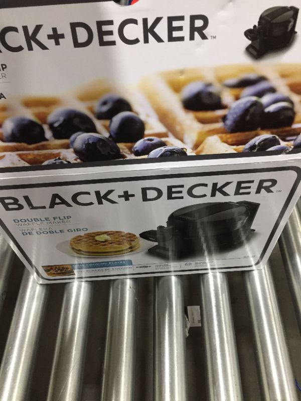 Photo 5 of BLACK+DECKER Rotating Waffle Maker, Black, WMD200B
