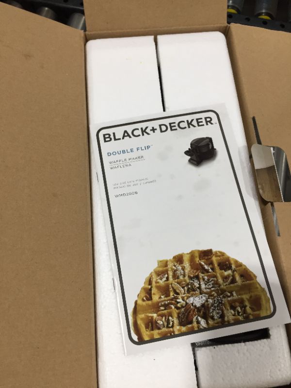 Photo 4 of BLACK+DECKER Rotating Waffle Maker, Black, WMD200B
