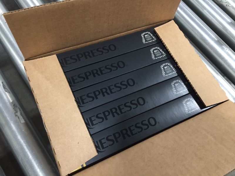 Photo 1 of Nespresso Capsules OriginalLine, Volluto, Mild Roast Espresso Coffee, Brews 1.35oz, 10 Count (Pack of 5), BEST BY 04 30 2022
