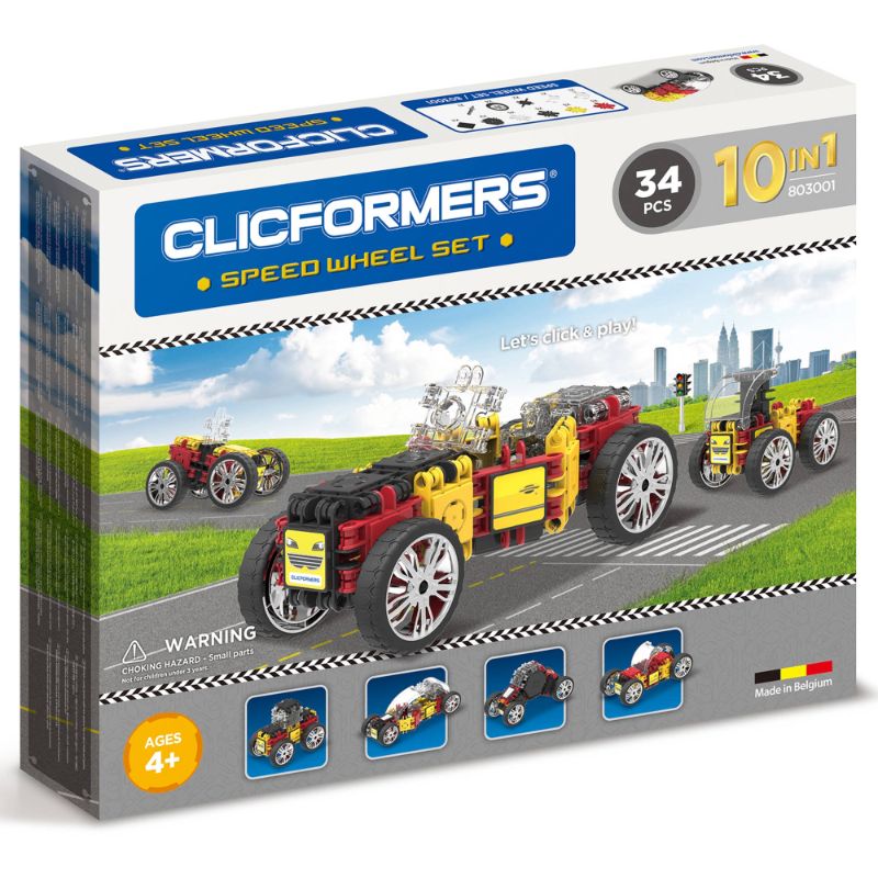 Photo 1 of Clicformers Speed Wheel Multicolor Building Set 34 Pieces
