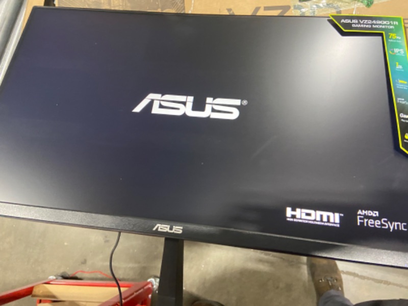 Photo 5 of ASUS 23.8” 1080P Gaming Monitor (VZ249QG1R) - Full HD, IPS, 75Hz, 1ms, Extreme Low Motion Blur, Speakers, FreeSync, Eye Care, VESA Mountable, Ultra-Slim, DisplayPort, HDMI, Tilt
