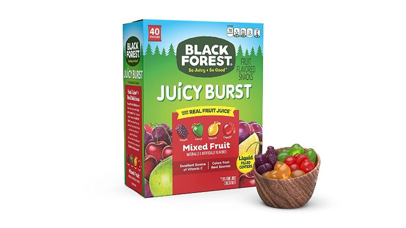 Photo 1 of 2 BOXES Black Forest Fruit Snacks Juicy Bursts, Mixed Fruit, 0.8 Ounce (40 Count)
EXPIRED 
BEST BY 9/24/2021