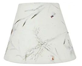 Photo 1 of Aspen Creative 58902 Transitional Hardback Empire Shape Construction White, 9" Wide (5" x 9" x 7") UNO LAMP Shade