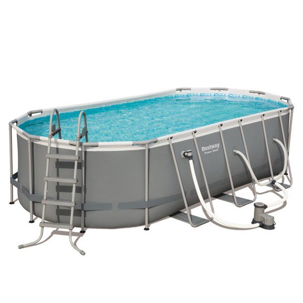 Photo 1 of Bestway Power Steel 18' X 9' X 48" Oval Pool Set
