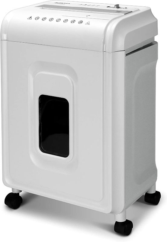 Photo 1 of Aurora AU1262XA Anti-Jam 12-Sheet Crosscut Paper and CD/Credit Card Shredder, White/Gray
