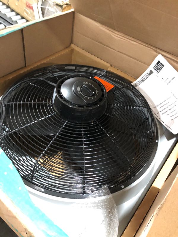 Photo 3 of Air King 20 Inch Blades Whole House 120V 3 Speed Window Fan, Gray 9166
