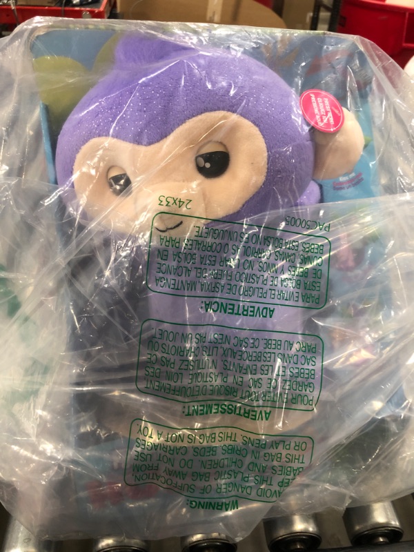 Photo 2 of Fingerlings HUGS - Kiki - Advanced Interactive Plush Baby Monkey Pet - by WowWee