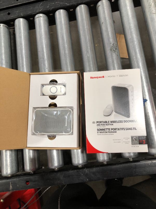 Photo 2 of Honeywell Home RDWL311A2000/E Doorbell Portable Wireless Doorbell & Push Button-3 Series, Gray
