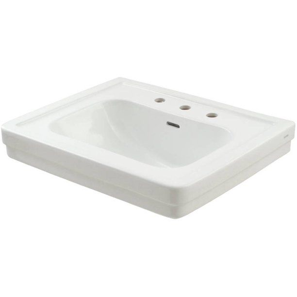 Photo 1 of  Promenade Pedestal Cotton White Vitreous China Bathroom Sink