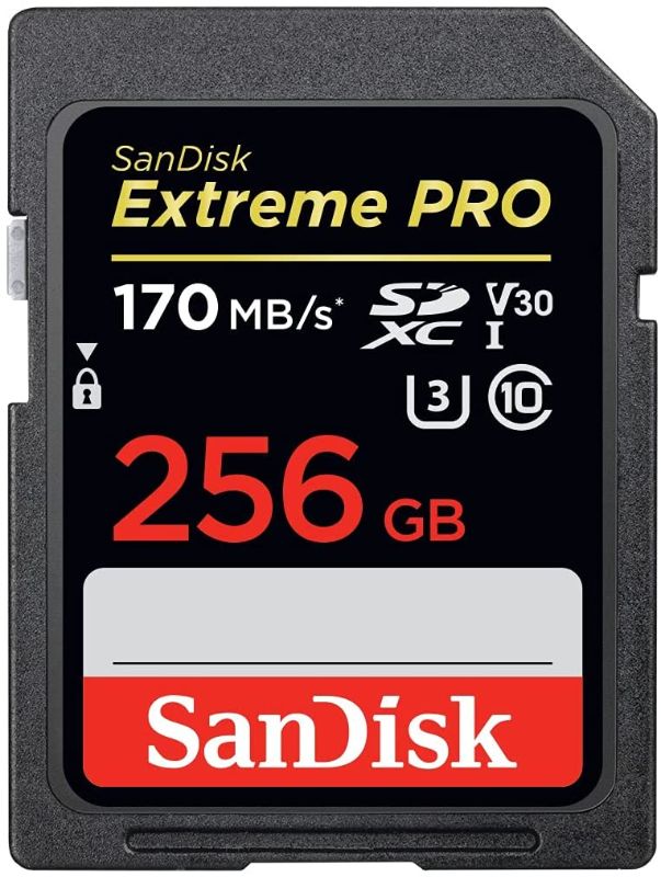 Photo 2 of SanDisk 256GB Extreme PRO SDXC UHS-I Card - C10, U3, V30, 4K UHD, SD Card - SDSDXXY-256G-GN4IN
