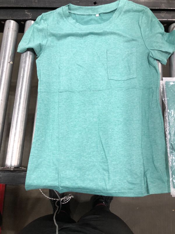 Photo 1 of green shirt, size small, pack of 2