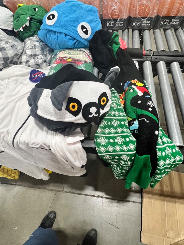 Photo 3 of BOX LOT: Onesies, robes, christmas sweaters. Sizes: L/XL