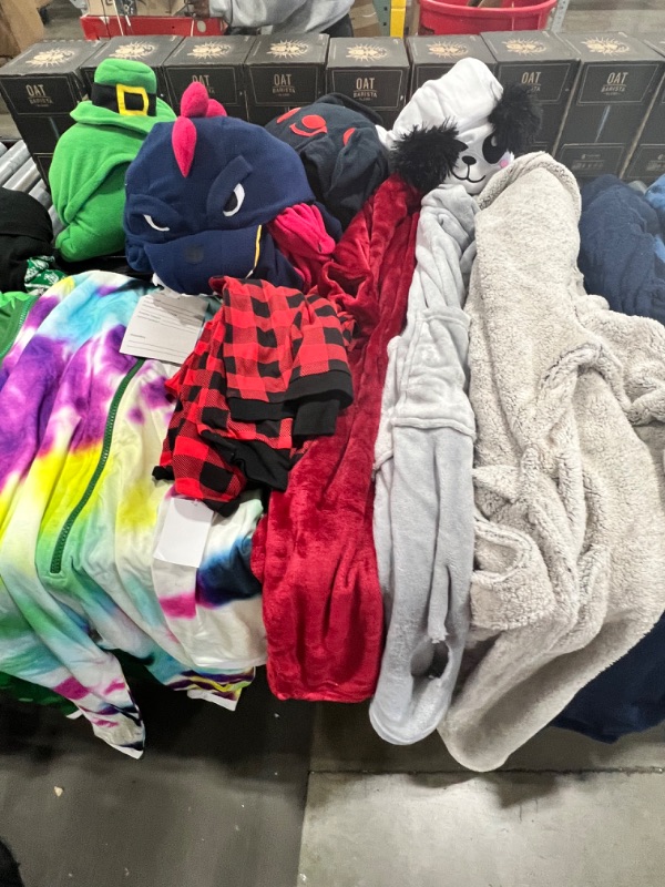 Photo 2 of BOX LOT: Variety of Onesies, nightwear, and sweaters. Sizes varies. 16 items