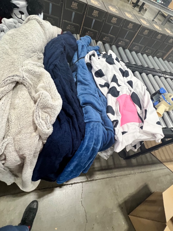 Photo 1 of BOX LOT: Variety of Onesies, nightwear, and sweaters. Sizes varies. 16 items