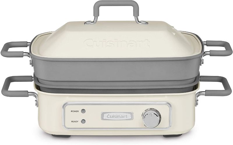 Photo 1 of Cuisinart GR-M3 STACK5 Multifunctional Grill, 12.0"(L) x 9.0"(W) x 6.0"(H), Off-White