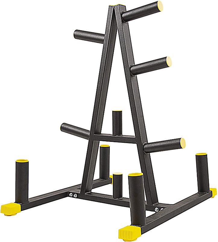 Photo 1 of BalanceFrom 2-Inch or 1-Inch Weight Plate Rack with Barbell Holders, 600-Pound Capacity