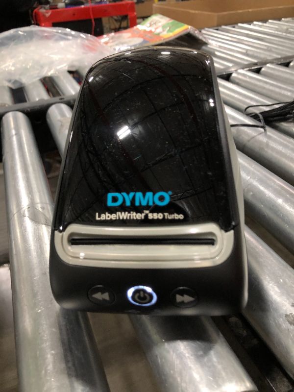 Photo 1 of DYMO LabelWriter 550 Turbo Label Printer, Label Maker with High-Speed Direct Thermal Printing, Automatic Label Recognition, Prints Variety of Label Types Through USB or LAN Network Connectivity