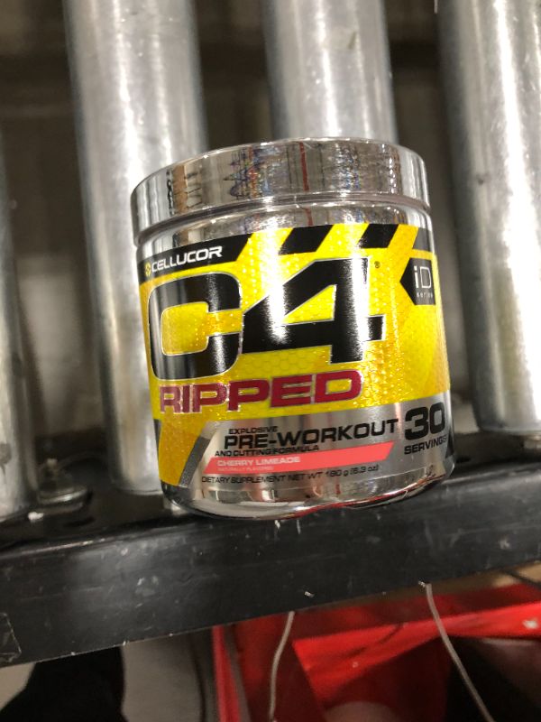 Photo 2 of C4 Ripped Pre Workout Powder Cherry Limeade | Creatine Free + Sugar Free Preworkout Energy Supplement for Men & Women | 150mg Caffeine + Beta Alanine + Weight Loss | 30 Servings