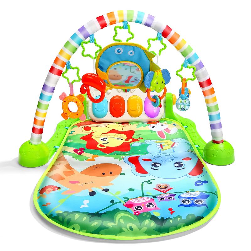 Photo 1 of CUTE STONE Baby Gym Play Mat , Kick and Play Piano Gym, Musical Activity Center for Infants Toddlers
