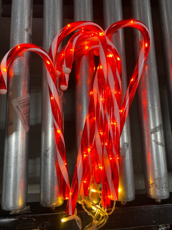 Photo 3 of 8 Candy Cane Pathway Lights 