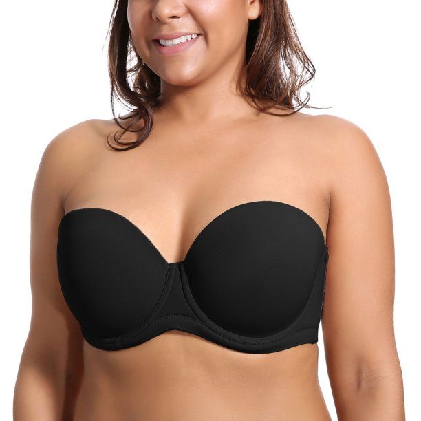 Photo 1 of DELIMIRA Women's Underwire Contour Multiway Full Coverage Strapless Bra Plus Size 36c
