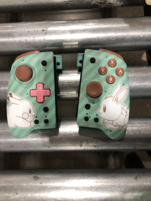 Photo 2 of Hori Pokemon Pikachu and Eevee Split Pad Pro Controller for Nintendo Switch Teal