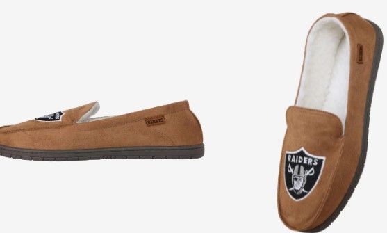 Photo 1 of Las Vegas Raiders Beige Moccasin L