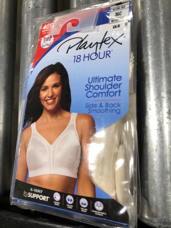 Photo 2 of Playtex Women's 18 Hour Original Comfort Strap Full Coverage Bra Us4693 36C