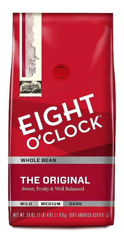 Photo 1 of Eight O'Clock Whole Bean Coffee, The Original, 36 Ounce