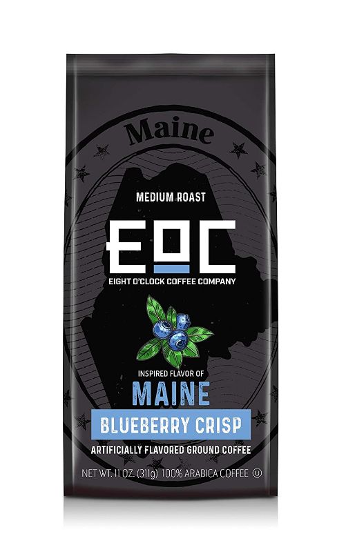 Photo 1 of Eight O'Clock Coffee Flavors of America Ground Coffee, Maine Blueberry Crisp, 11 Ounce, 100% Arabica, Kosher Certified