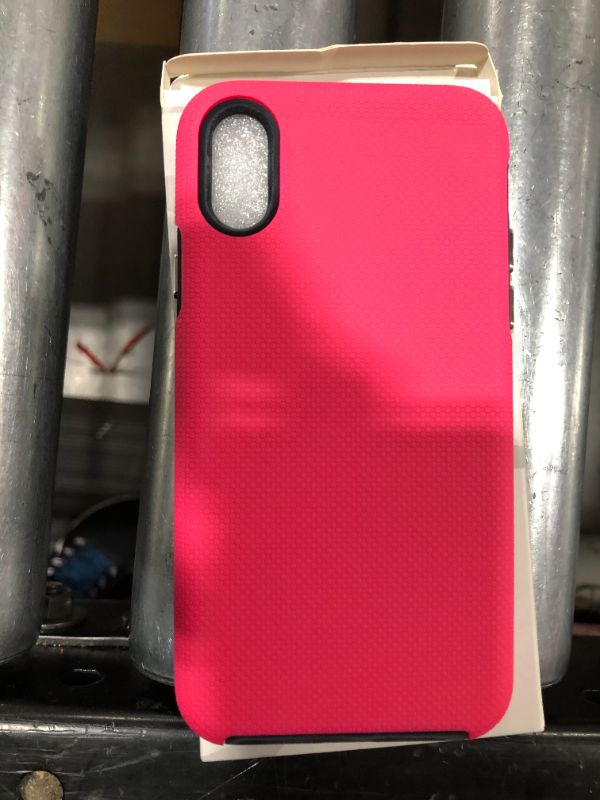 Photo 2 of CellEver Case for iPhone Xs/iPhone X, 5.8-Inch, Dual Guard Series Protective Shock-Absorbing Scratch-Resistant Rugged Drop Protection Cover (Pink)